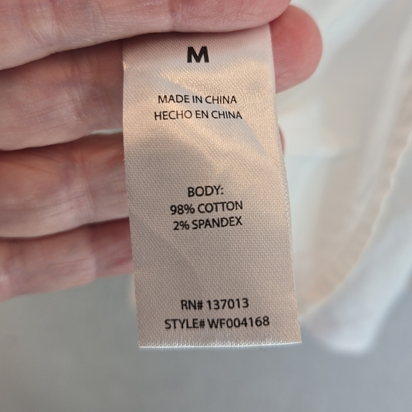 Wildfox Laurent White Womens Top Sz M Embellish Bead Ruffle Side Zip Sleeveless - Picture 10 of 12